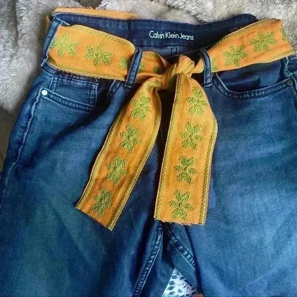 Calvin Klein Jeans shorts with embroidered belt - Picture 1 of 7